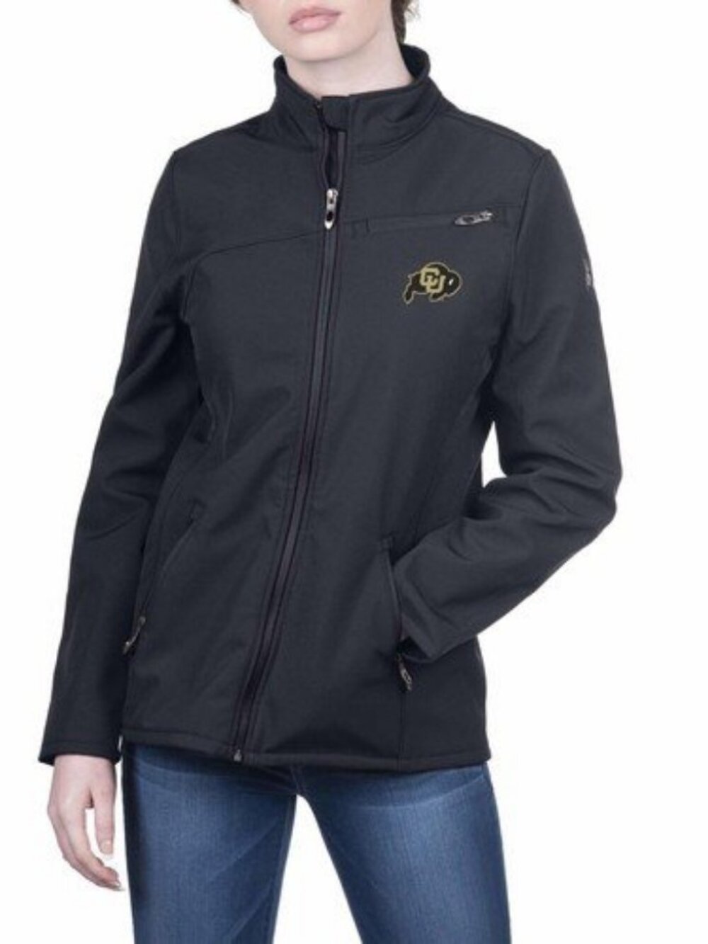 Spyder Women's Colorado Buffaloes Gameday Transport Softshell Jacket Black M L -